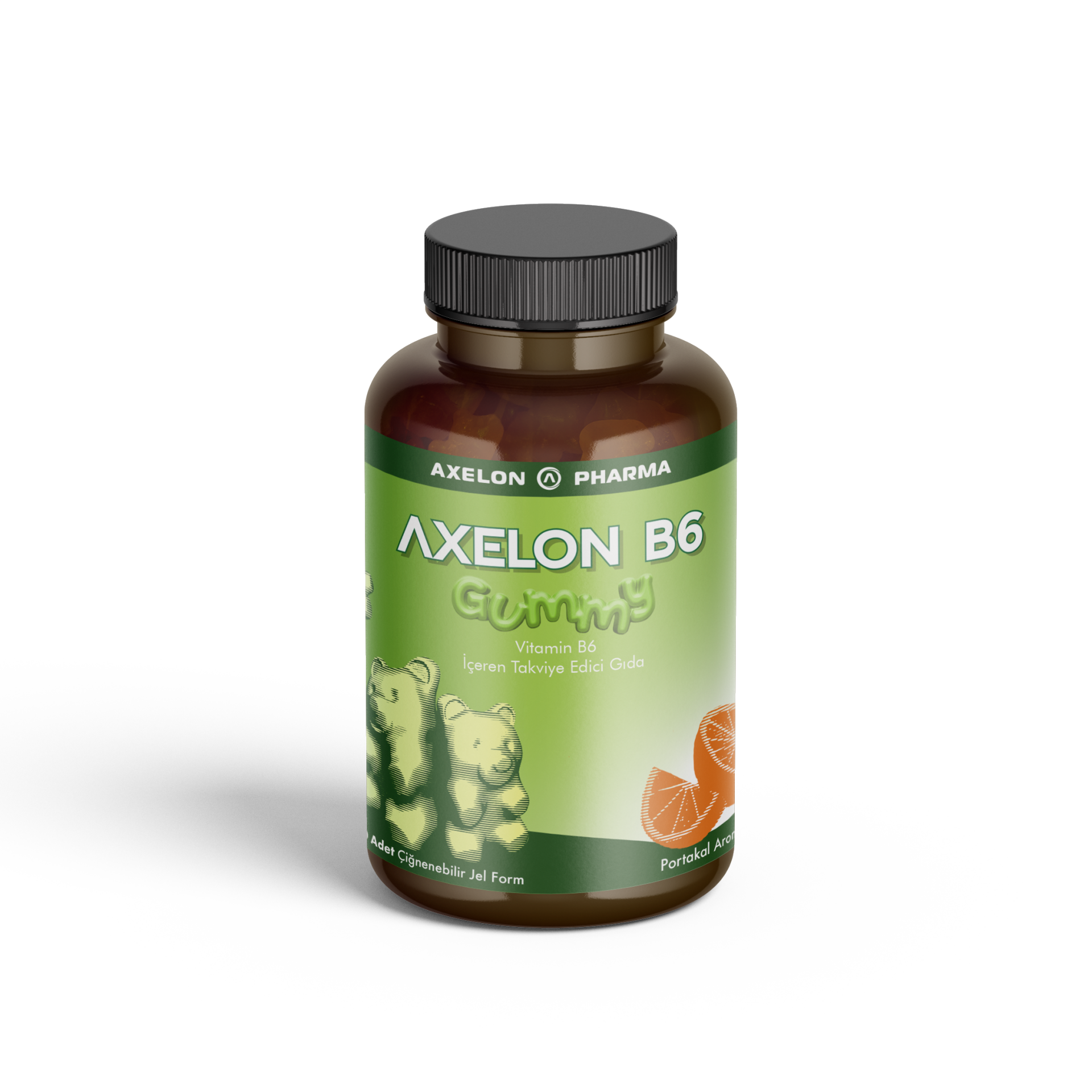 Axelon B6 Gummy - Portakal Aromalı